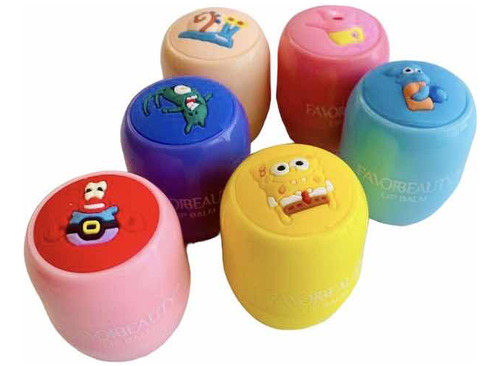 Bálsamos Hidratantes Bob Esponja Humectante Maquillaje 12pzs