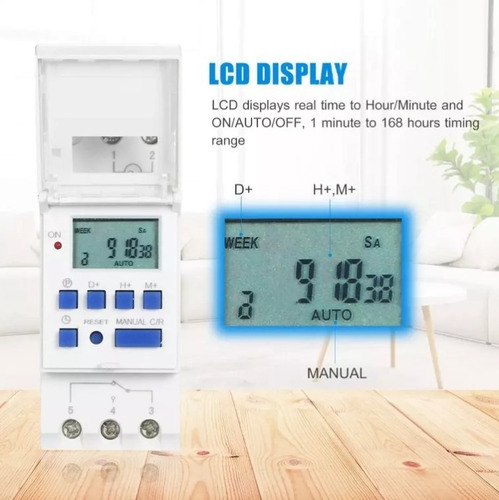 Temporizador Programable Con Pantalla Lcd Digital Ahc15a