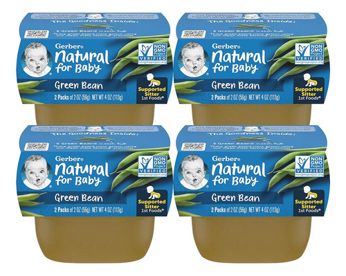 Gerber Natural For Baby 1st Foods Botes De Comida Para Bebés