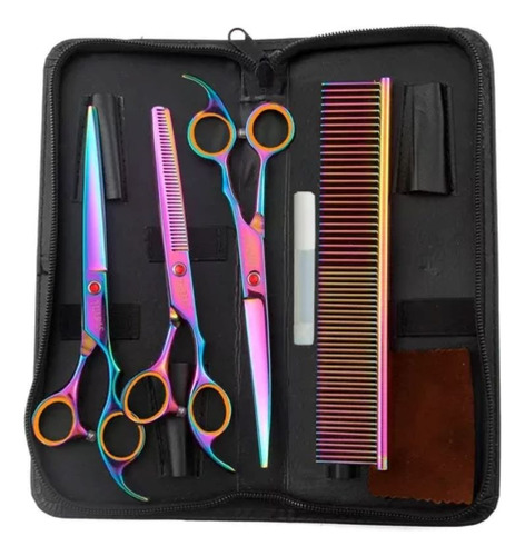 X Kit Profesional Tijeras Estilista Barbero Peluquero Peine