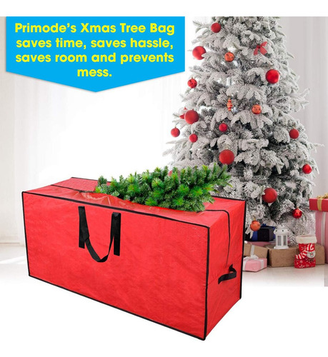 Bolsa De Almacenamiento Primode, Para Árbol De Navidad, Roja