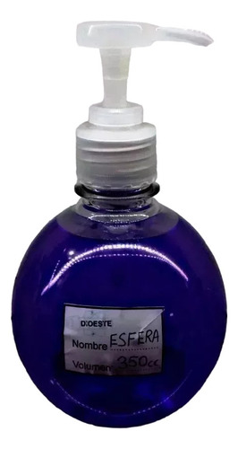 10 Envases Esfera Jabon Liquido De 350ml Bomba Cremera 