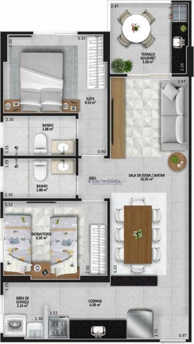 Imagem 19 de 29 de Apartamento Com 2 Dormitórios Sendo 1 Suíte, À Venda, 63 M² Por R$ 359.100 - Aviação - Praia Grande/sp - Ap0858