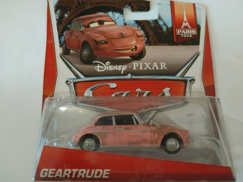 Disney Pixar Cars Movie Geartrude Paris Tour Diecast  Bliste