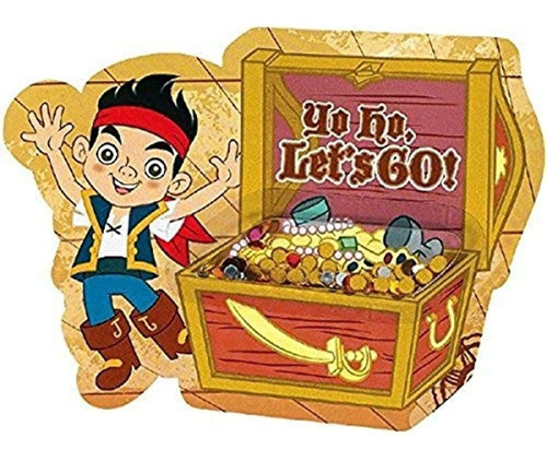 Amscan Disney Jake Y The Neverland Pirates Treasure Tarjeta 