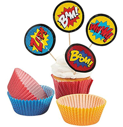Fun Express Superhero Cupcake