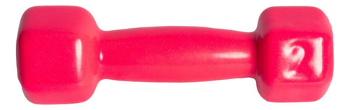 Halter Sextavado Emborrachado S57-r 2kg Rosa Acte Sports