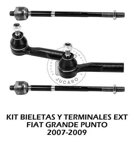 Kit Bieletas Y Terminales Ext Fiat Grande Punto 2007-2009