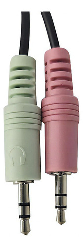 Adaptador 2 P2 1 P2 Conecta Headset Com Microfone Em Celular