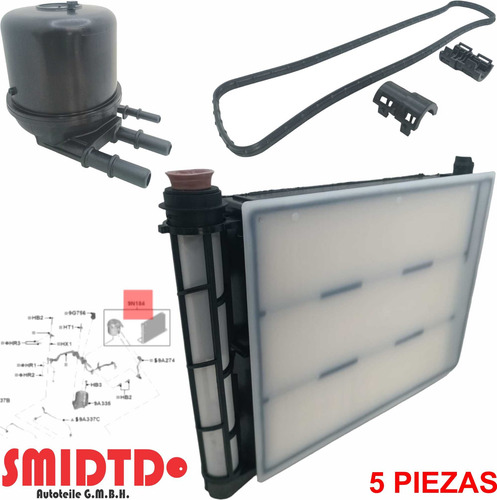 5 Kits Filtros Diesel Ford F-250 Super Duty 8c 6.7 2017-2023