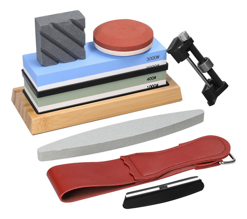 Kit Afilador Piedra Grindstone 400/1000, Base De Grano 3000/