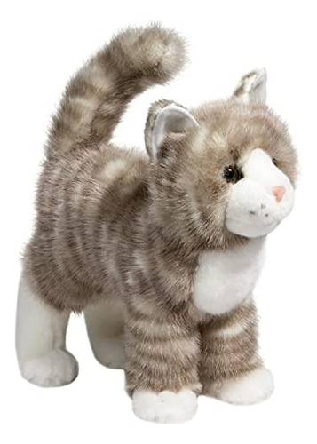 Peluches De Gato Con Cremallera Gris