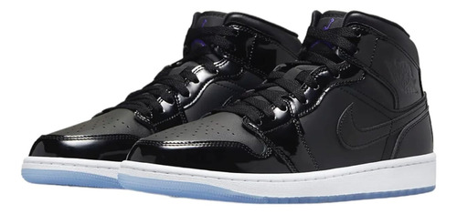 Air Jordan 1 Mid Negro/oscuro Concord-blanco Nike
