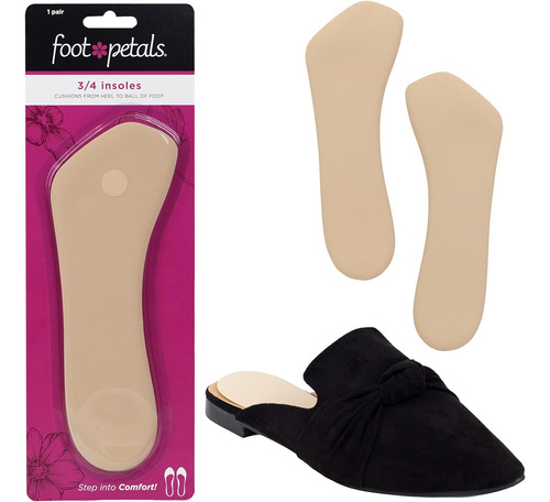 Foot Petals Womens ¾ Insole Comfort Cushion