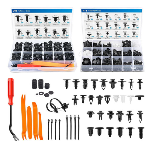 Kit 700 Clips Para Parachoque Automovil Retencion Gm