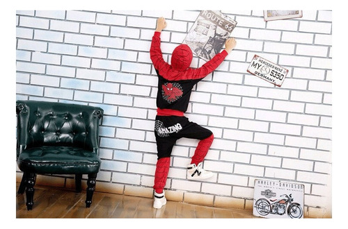Conjunto De Spiderman For Niño Sudadera Y Pantalon