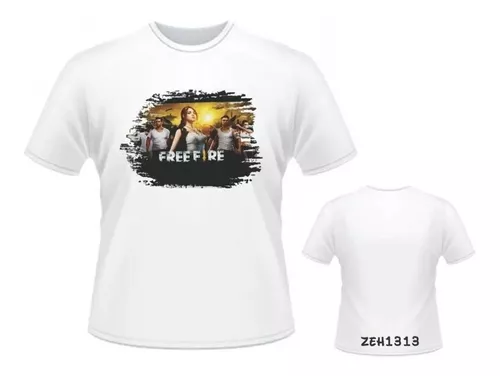 Camiseta Personalizada Free Fire + Nome