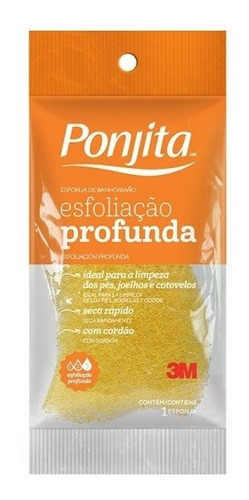 Esponja De Banho Esfoliação Profunda Ponjita