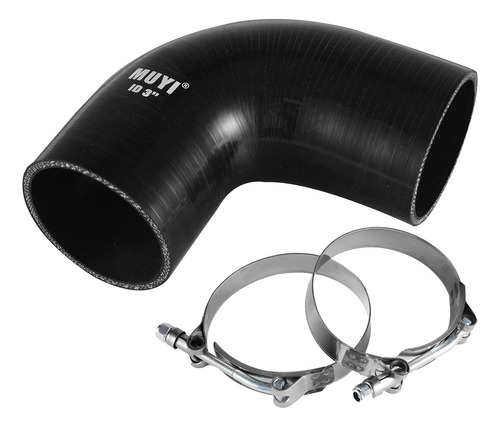 Kit De Tubo De Silicona Muyi Codo 90 Grados Id 76 Mm Color De La Manguera De Intercooler
