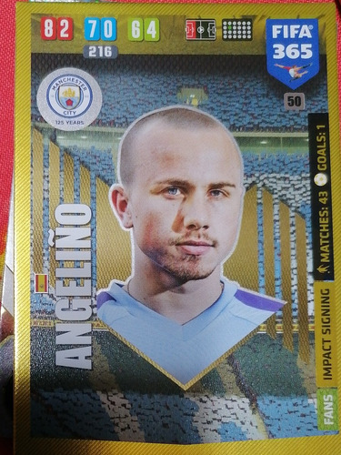 Carta Adrenalyn Fifa 365 2020 / Angeliño