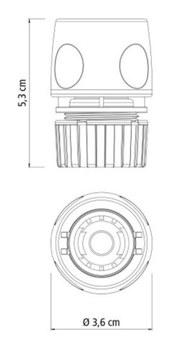 Engate Plastico Tramontina Para Mangueira 1/2
