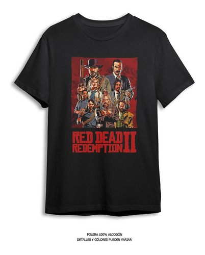 Polera Estampada Red Dead Redemption 2 - Videojuego - Dtf