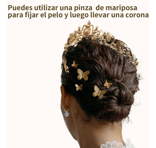 9pcs Corona Reina Princesa Tiara Para Boda Novia Cumpleaño