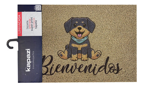 Alfombra Felpudo Cachorro Beige Bienvenido 60x40cm