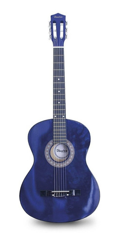 Guitarra De Madera 39  Azul + Accesorios / 03-hx0029