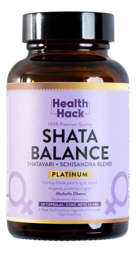  Suplemento Platinum Hormonal Mujer Con Shatavari 60 Caps Hh