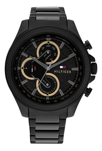 Reloj de pulsera Tommy Hilfiger TH1792081, analógico, para hombre, con correa de acero inoxidable color y hebilla simple
