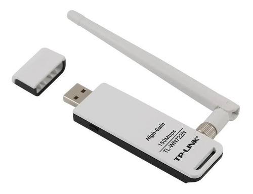 Imagen 2 de 2 de Placa De Red Usb Wifi Tp Link Wn722n Adaptador 722n