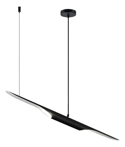 Lampara Colgante Galia 1 Diseño G9 Negro Apto Led Nk