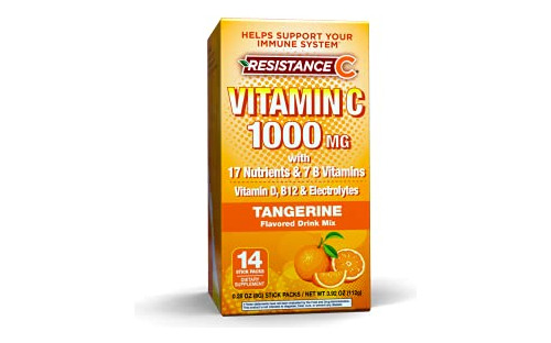 Resistencia C Paquetes De Palos De Vitamina C, 16 2rwkz