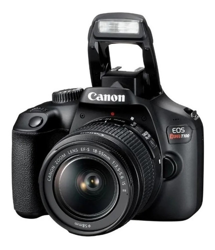 Imagen 1 de 6 de Camara Canon Eos Rebel T100 Kit Ef-s 18-55 Iii 18mp Wifi