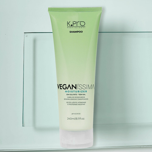 K.pro Shampoo Moisturizer Veganíssima Vegano Sem Sal 240ml