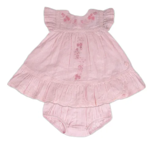 Vestido Bebe Niña Rosado Pillin (pvy816-23ros)
