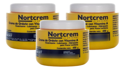  Crema De Ordeñe Vitamina A  Nort 3 X 450gr - Happy Tails 