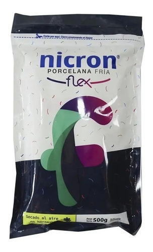 Porcelana Fria Nicron Flex Paquete X 500 Gramos Color Blanco