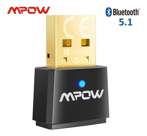 Imagen 1 de 6 de Bluetooth Mpow 5.1 Transmisor Y Receptor Usb  Adaptador 