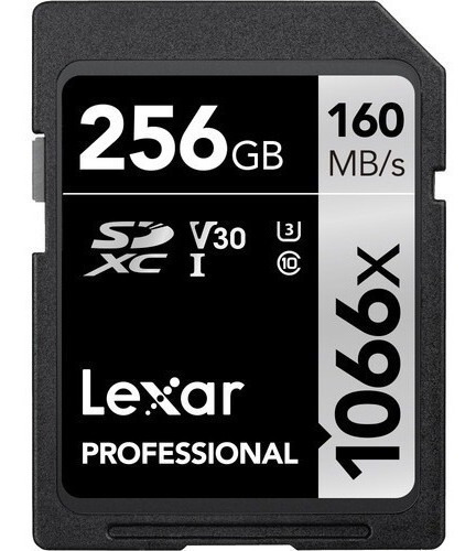 Tarjeta De Memoria Lexar 256gb Professional 1066x Silver