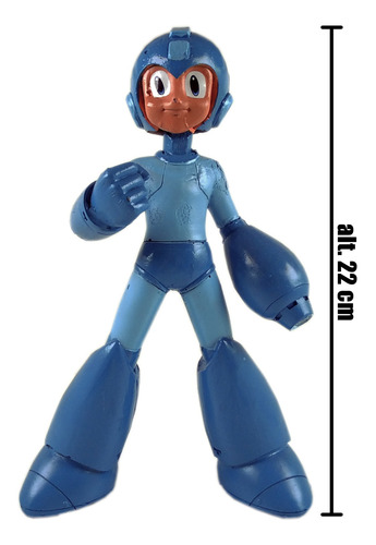 Boneco Mega Man Em Resina 22cm