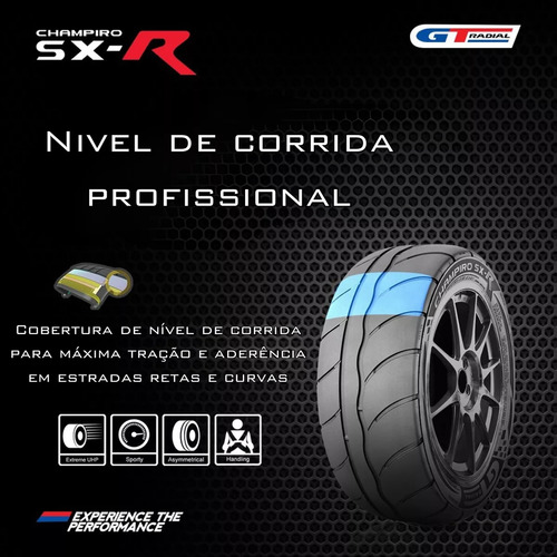 Kit 04 Pneus Gt Radial 245/40 R17 91w Champiro Semi-slick