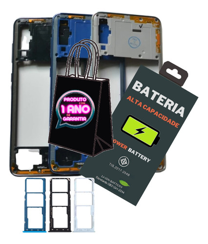 Carcaça Para Galaxy A70 A705m Aro Botões + Gaveta + Battria!