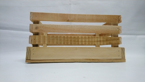 Imagen 3 de 5 de Caja Organizadora De Madera En Bruto
