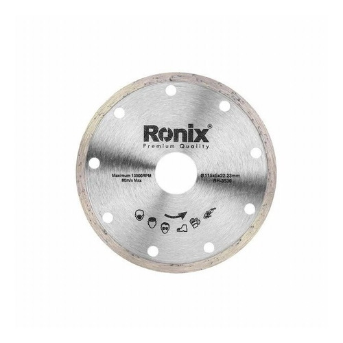 Disco De Corte Segmentado Diamantado Continuo Ronix 115mm