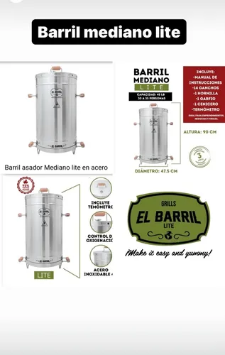 Asador Ahumador Barril