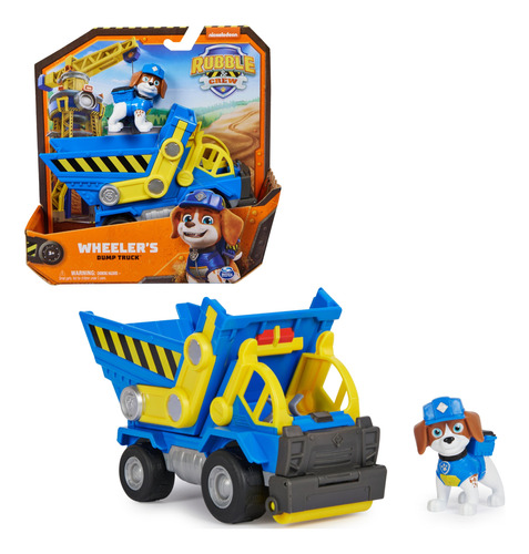 Figura Wheeler Con Vehiculo Dump Truck  - Rubble & Crew