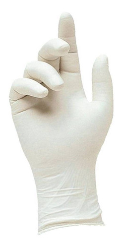 Luvas descartáveis estéreis Supermax Cirúrgica cor branco tamanho  6.5 de látex x 2 unidades 