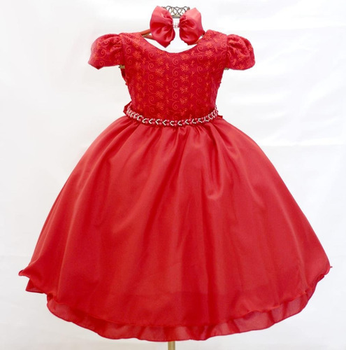 Vestido Festa Luxo Infantil Formatura Aniversário Natal